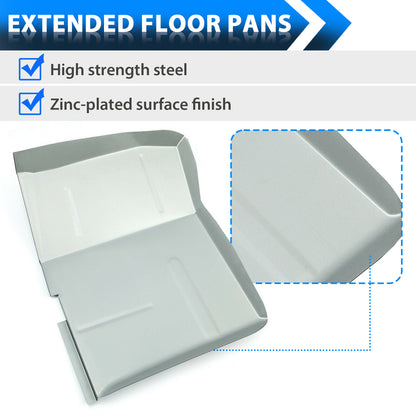 Solid Spare Zinc-plated Extended Floor Pans For Chevy GMC Truck Blazer Jimmy Suburban 73-87