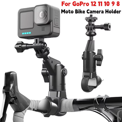 Motorcycle Bike Handlebar Mount for Insta360 X4/X3 GoPro Hero 13 Camera Holder