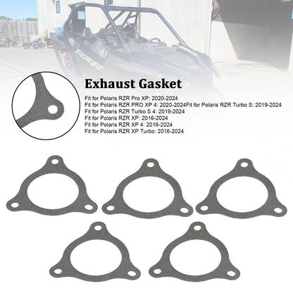 5x 5814340 5814963 Upgraded Exhaust Gasket for Polaris RZR Turbo XP PRO 2016-23