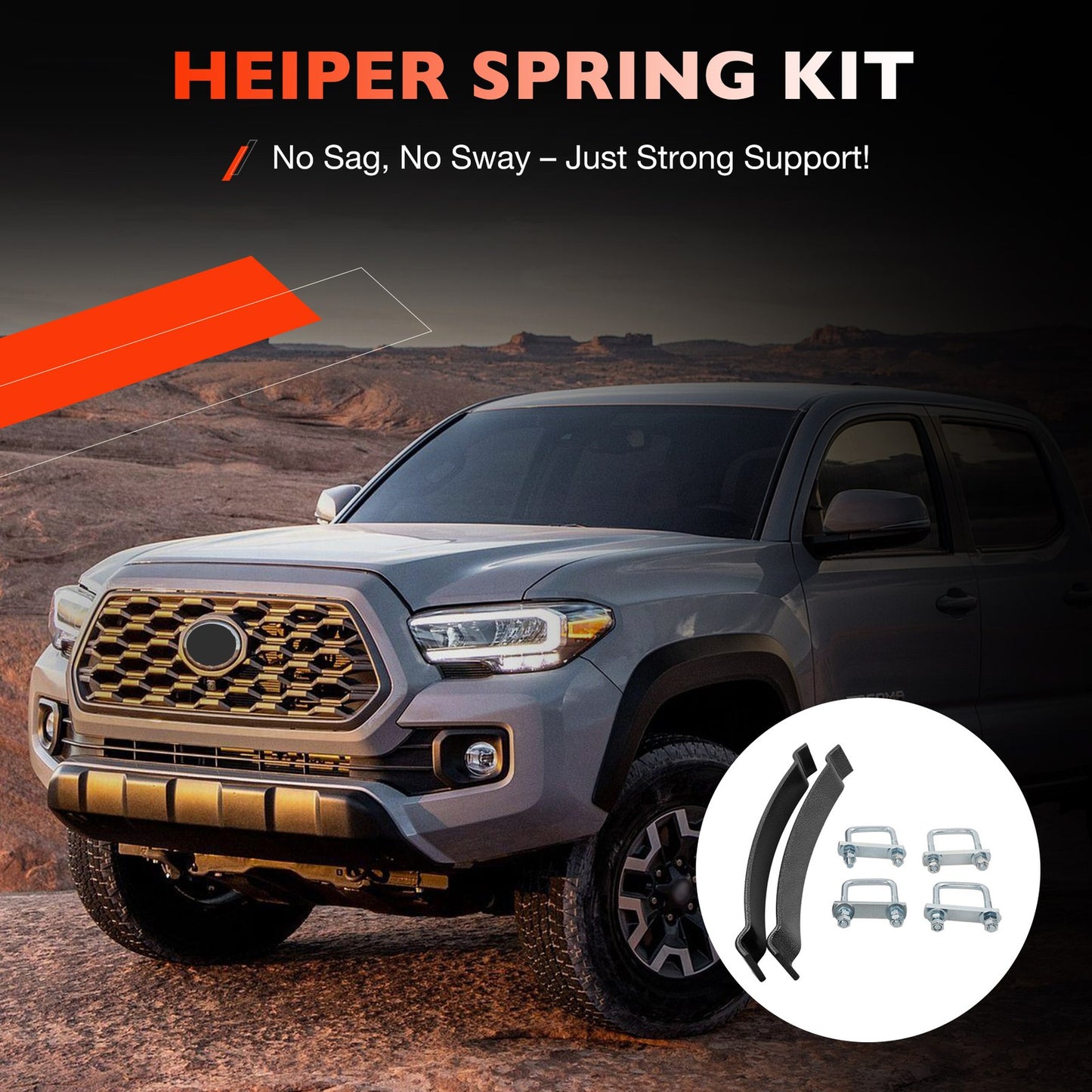 ‎EZ-550 Heavy Duty Helper Spring Kit For Ford GMC Pickup Trucks SUV & Trailers