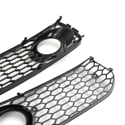 2pcs Fog Light Grill Grille Black Trim For Audi A5 S-Line S5 B8 RS5 2008-2012