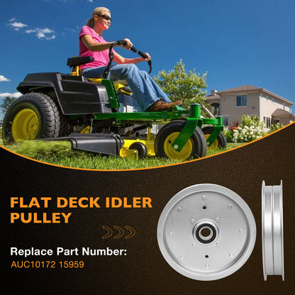 AUC10172 Lawn Mower Deck Flat Idler Pulley For John Deere Z540R ZTrak 15959