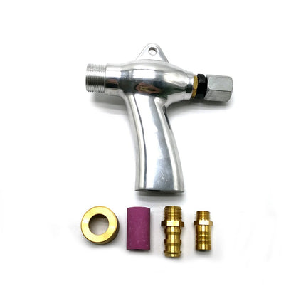 Sandblast Gun Air Sand Blasting Gun + 5x Ceramic Nozzles For Sandblaster Cabinet