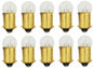 Solid Spare 10x 53 Light Bulb Miniature Gauge Cluster Instrument Panel 12V G3-1/2 BA9S