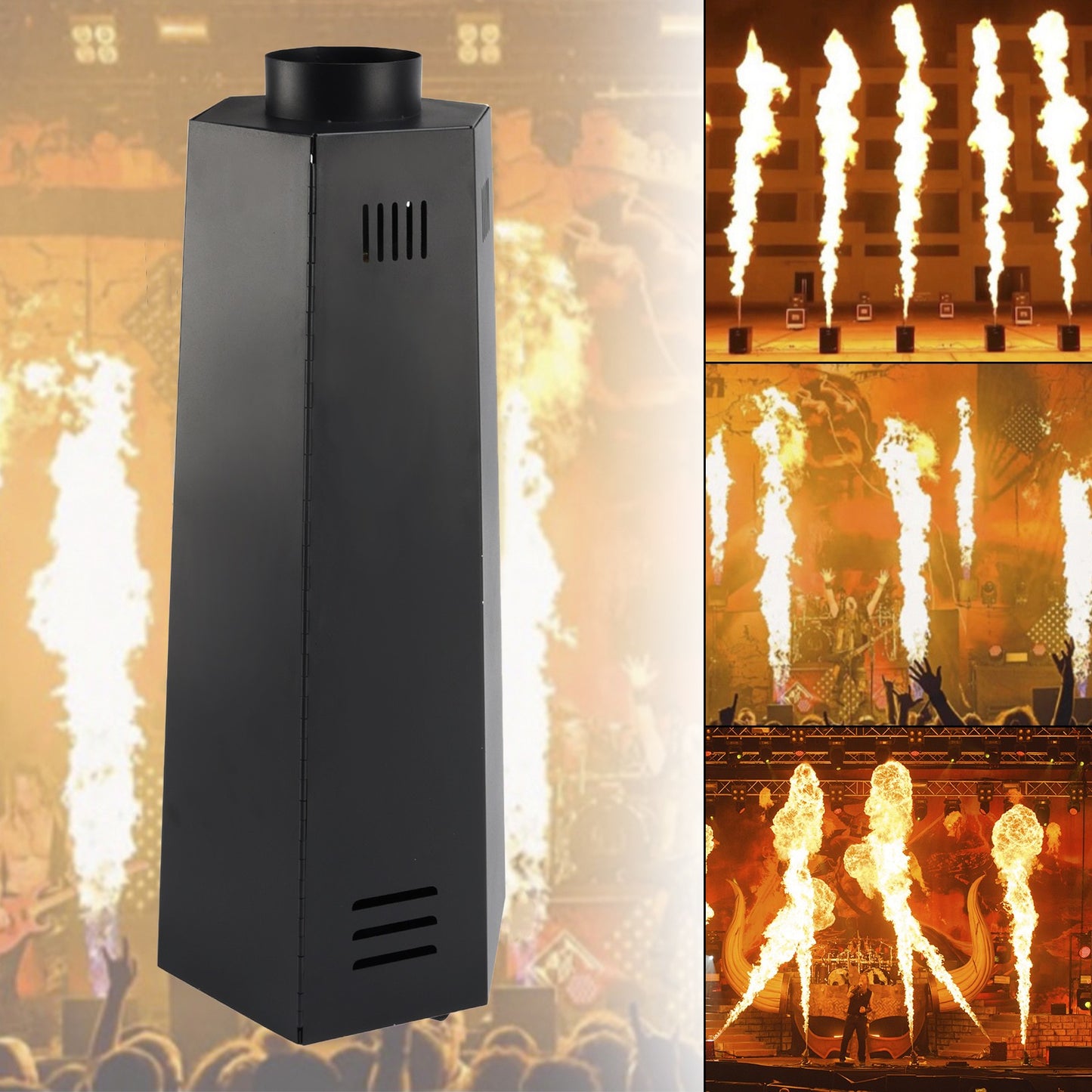 200W Flame Spraying Projector DMX DJ Stage Fire Effect Aerosol Flame Machine