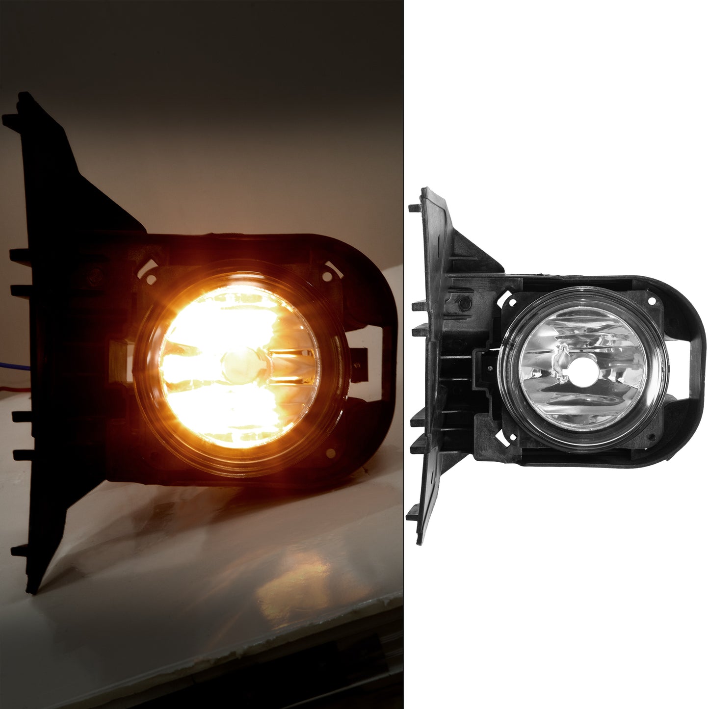 Solid Spare FOR 00-04 F-150 Harley Davidson Passenger Fog Light Lamp W/Bulb&Mounting Bracket