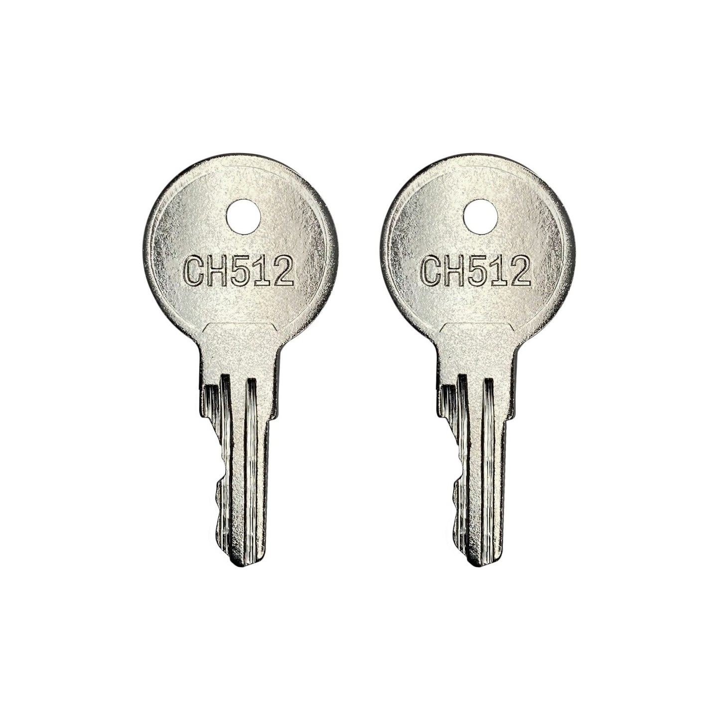 (2) Ignition Key For Bauer Locks Yale Diamond Plate American Crane CH512