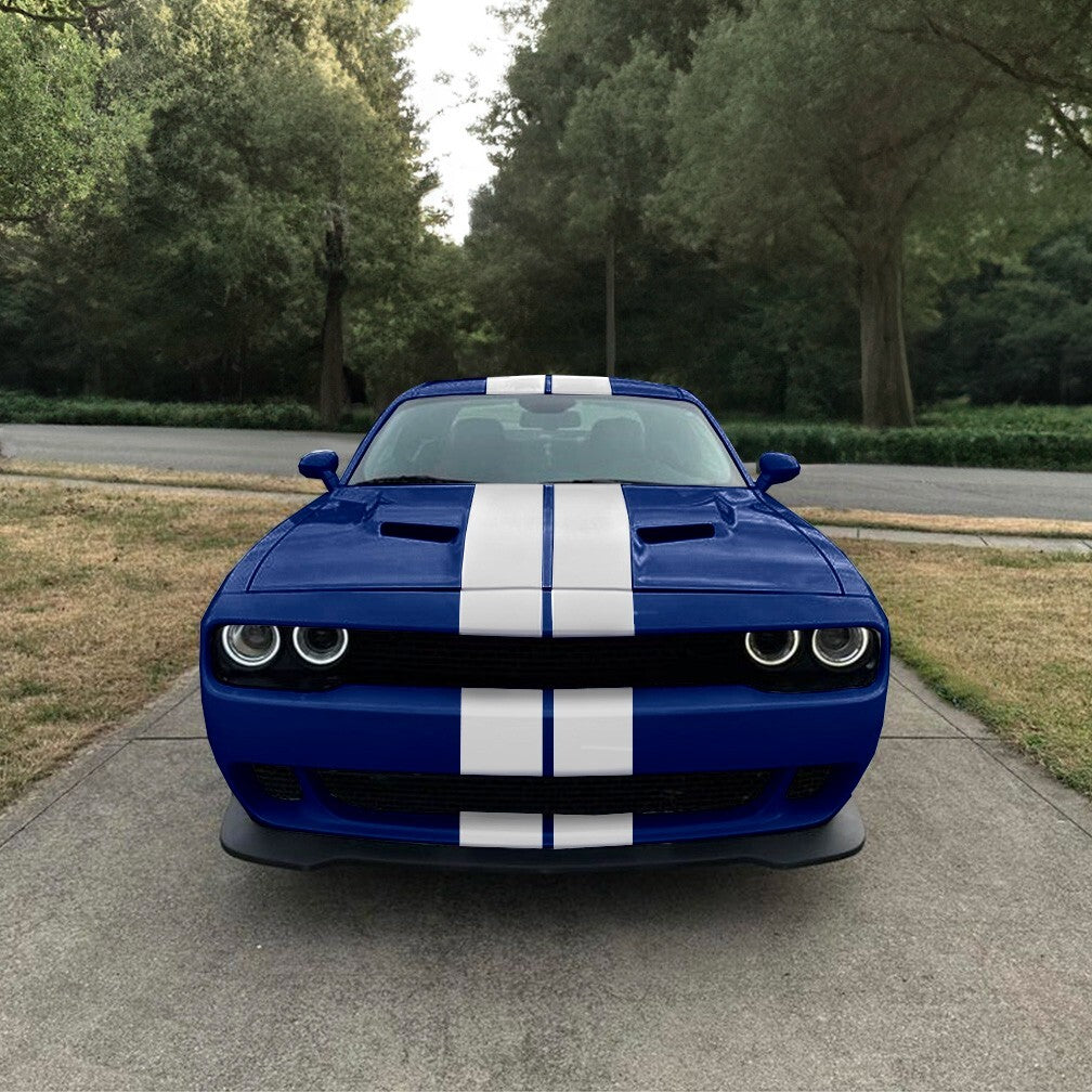8" VINYL RALLY STRIPES RACING STRIPE HOOD TRUNK ROOF For DODGE CHALLENGER