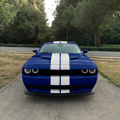 8" VINYL RALLY STRIPES RACING STRIPE HOOD TRUNK ROOF For DODGE CHALLENGER