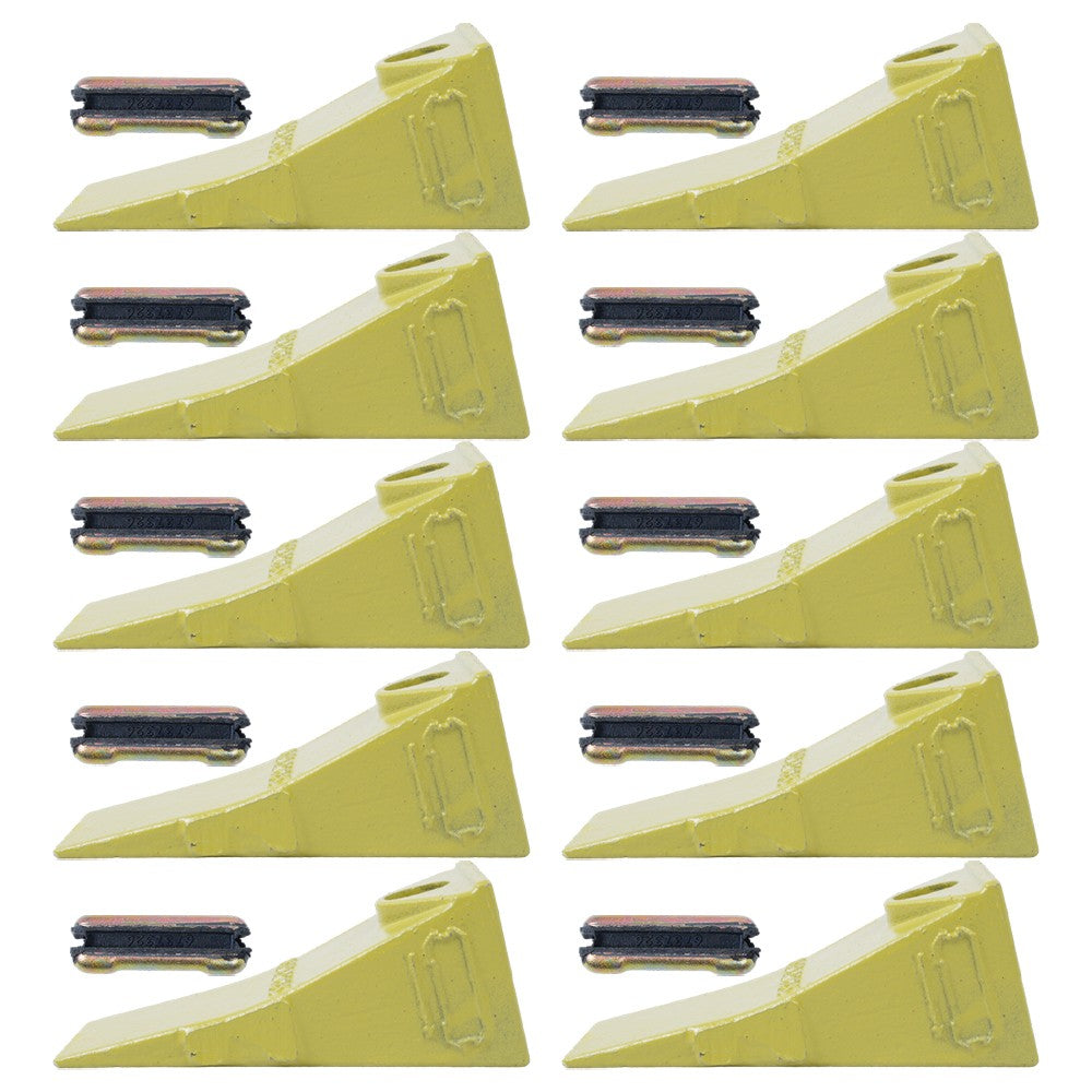 10X Bucket Teeth with 6737326 Flex pins For Bobcat Style Mini Excavator 6737325