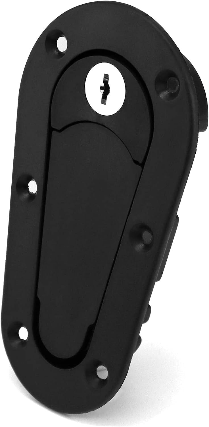 Quick Release Hood Pin Locking Latch Kit BLACK - Universal Fit