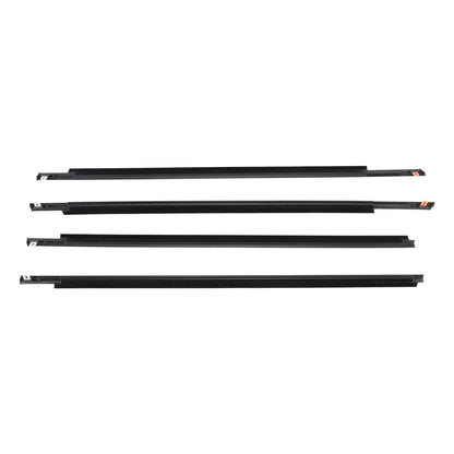 4PCS Door Glass Belt Outer Molding Weatherstrip For Toyota Prius 2004-2009