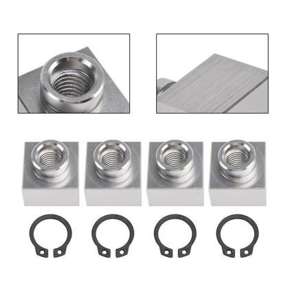 4X Set Snowmobile Trailer Insert Nut & Snap Ring 04414 03400 For Triton Xt & Lt