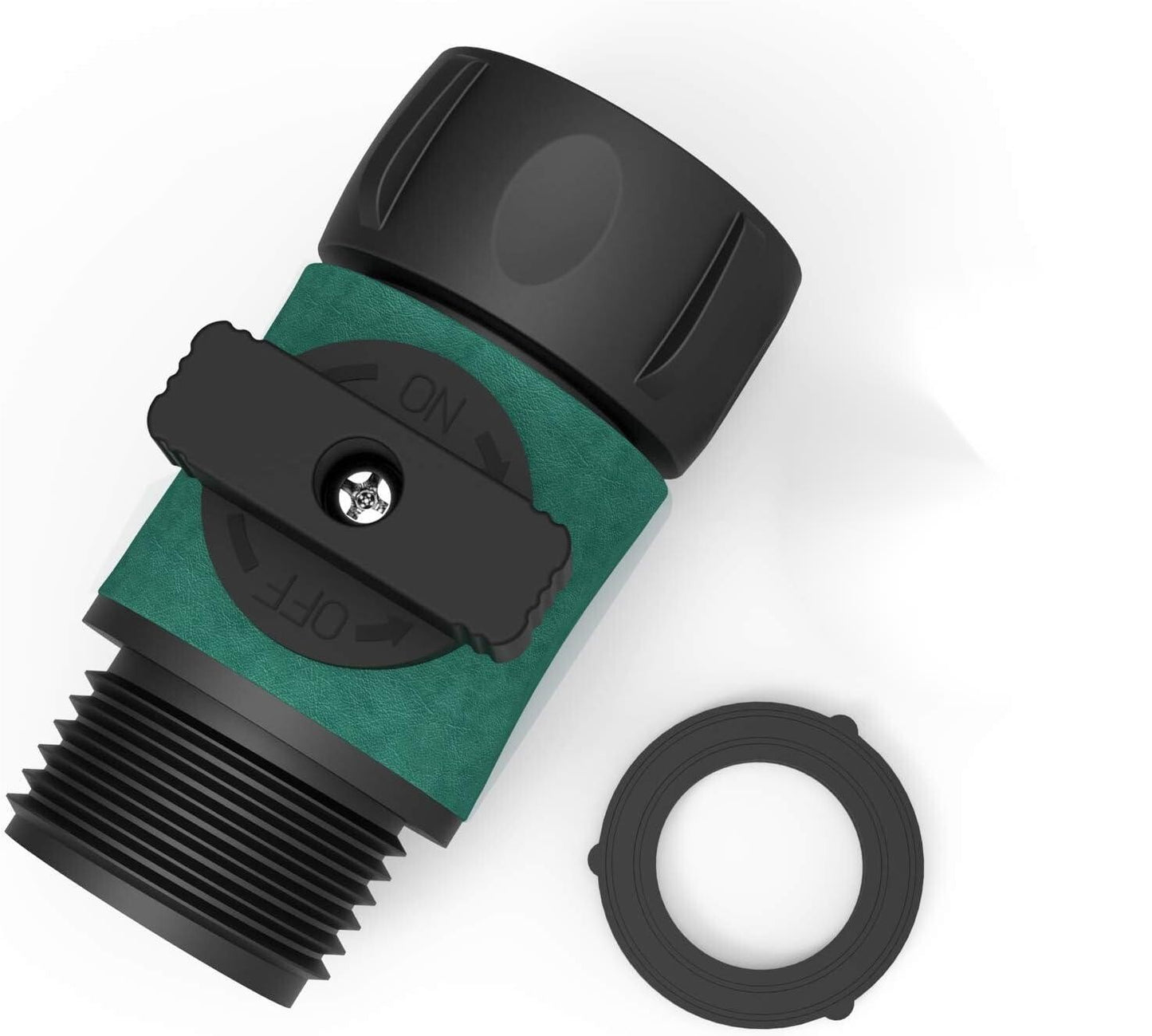 4X Plastic Garden Hose Connector  Water Turn Off Valve Shutoff 3/4 Inch GHT N828