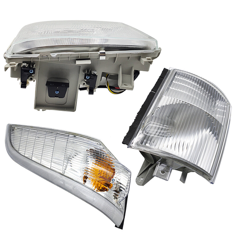 For Mitsubishi FUSO FE140 FE145 FE180 RH Headlight w/ Corner Lamp & Marker Light