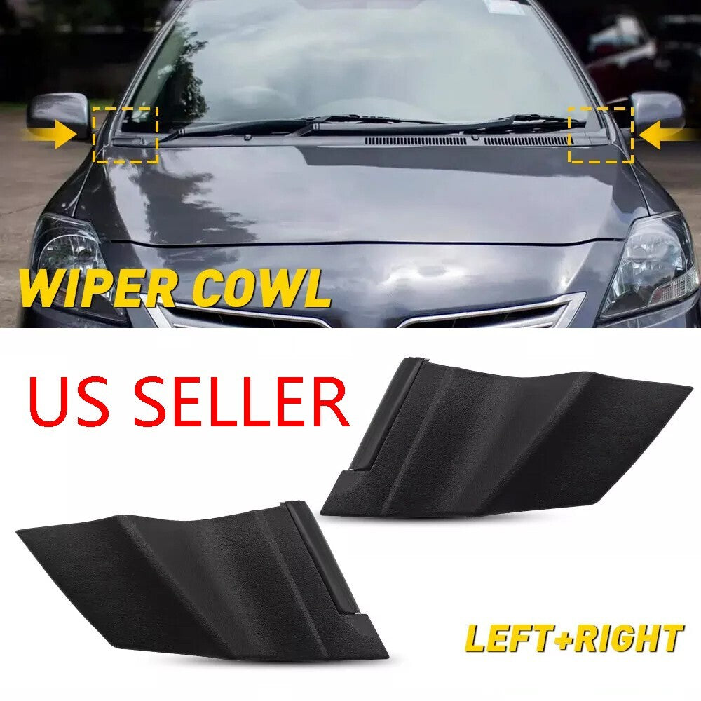 2x Windshield Wiper Side Cowl Cover Trim For Toyota Yaris 4-Door 2006-2010 09 08