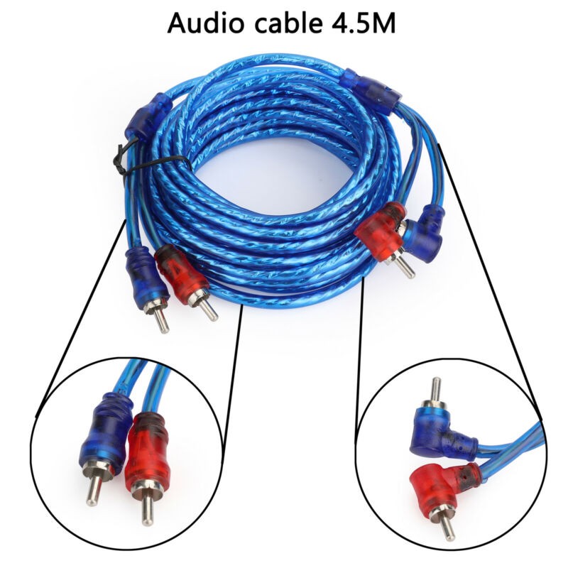 1500W 10 GAUGE Cable Car Amplifier Wiring Kit Amp Audio RCA Sub FUSE Wiring Wire