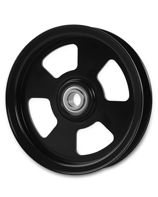 Solid Spare 602821 Deck Flat Idler Pulley Fit For Hustler ATZ Super Z X-ONE Lawn Mower Black