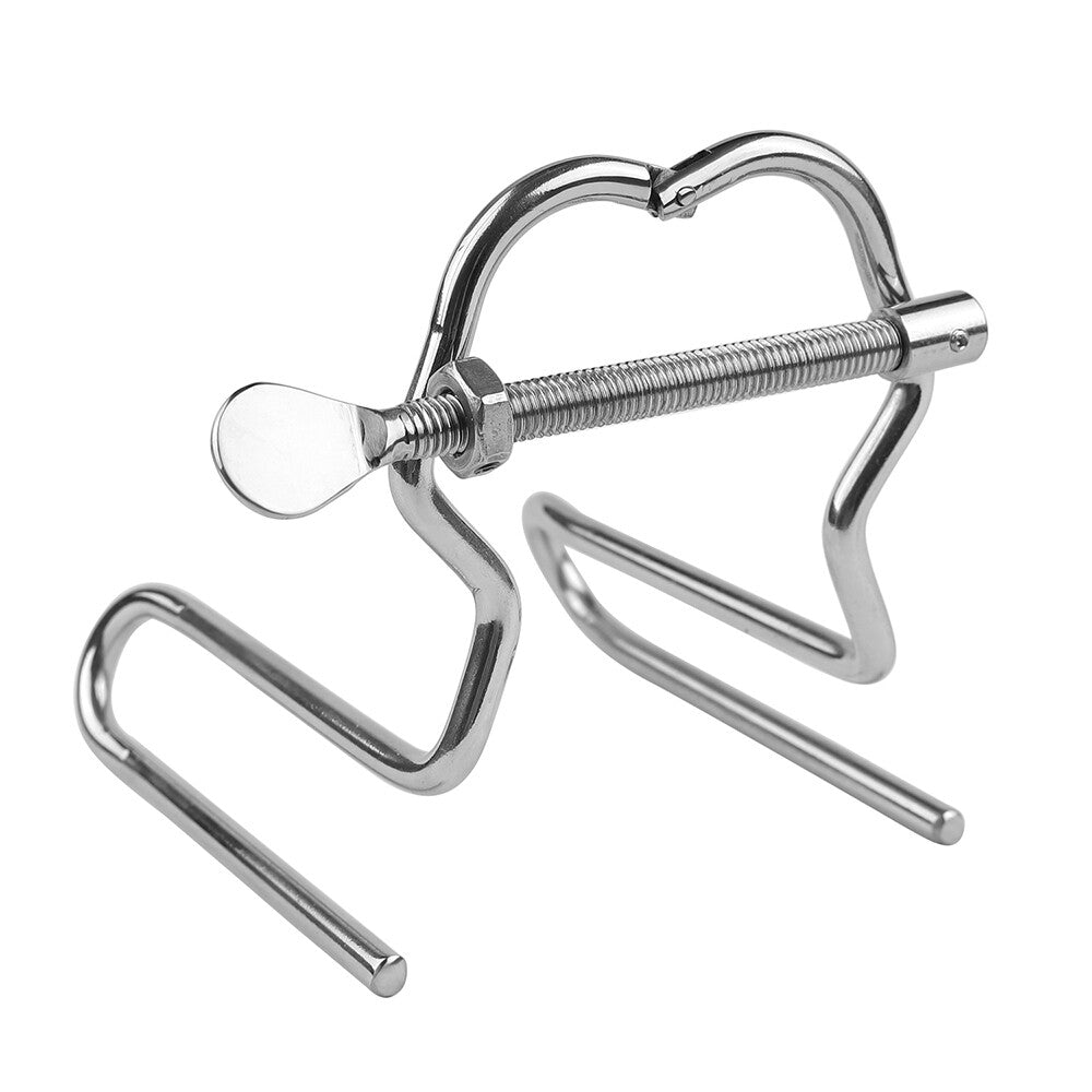 Stainless Steel Extreme Anal Spreader Vaginal Dilator/Vaginal Speculum Mirror US