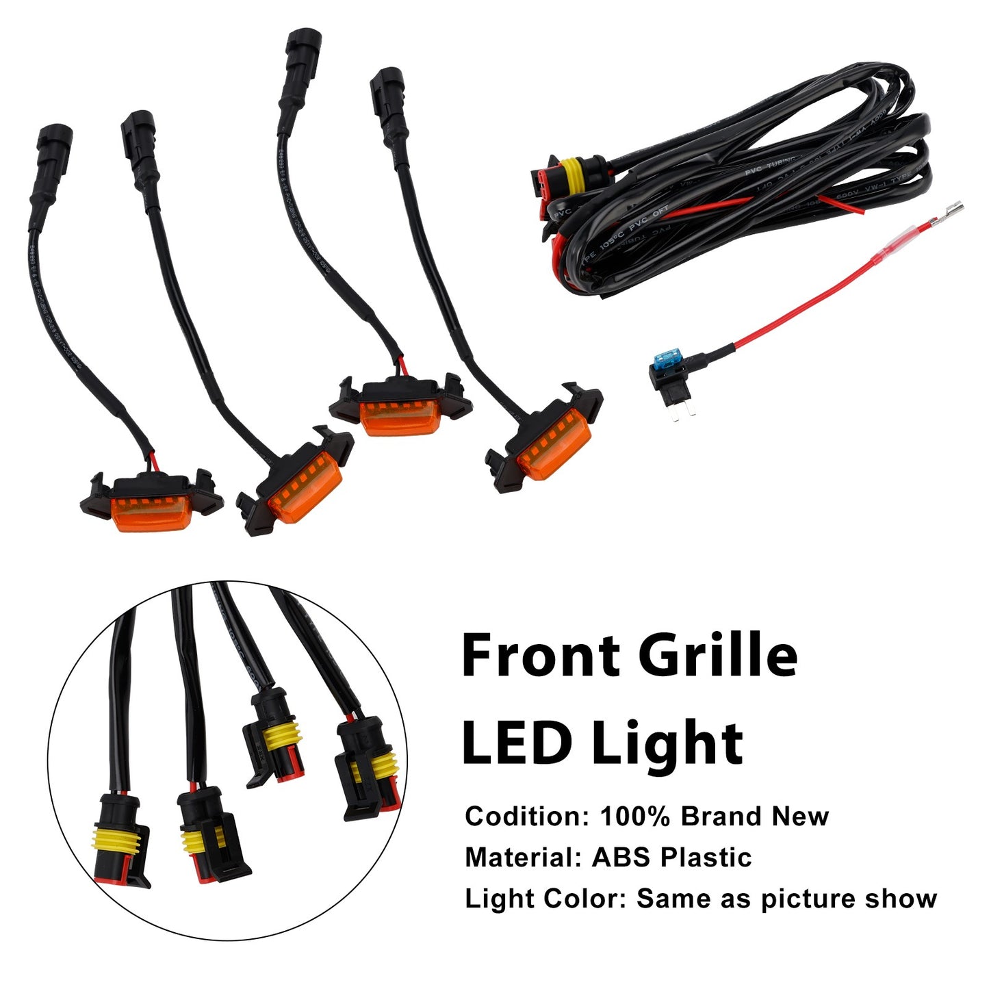 4PCS/Set LED Lights For Front Bumper Grille Tacoma 2016-2023 PT228-35170 2022