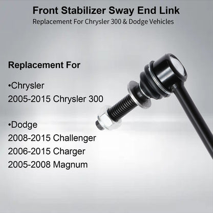 2x Front Sway Bar Links for 2005-2019 Chrysler 300 Dodge Challenger Charger RWD