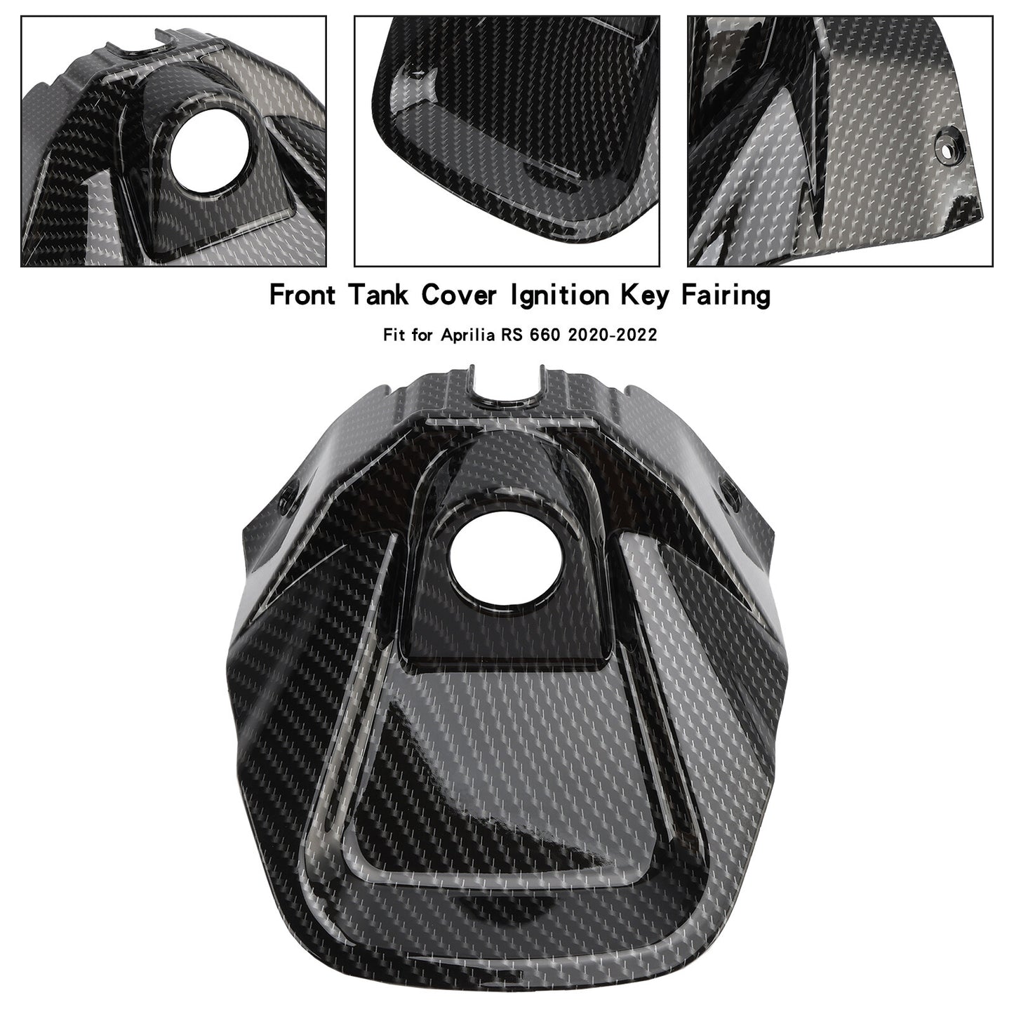 Carbon Front Tank Cover Ignition Key Fairing for Aprilia RS 660 2020-2024