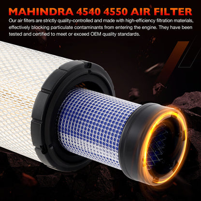 6Pack Air Oil Fuel Filter Kit For Mahindra 4540 4550 006000455F1 006000456F1