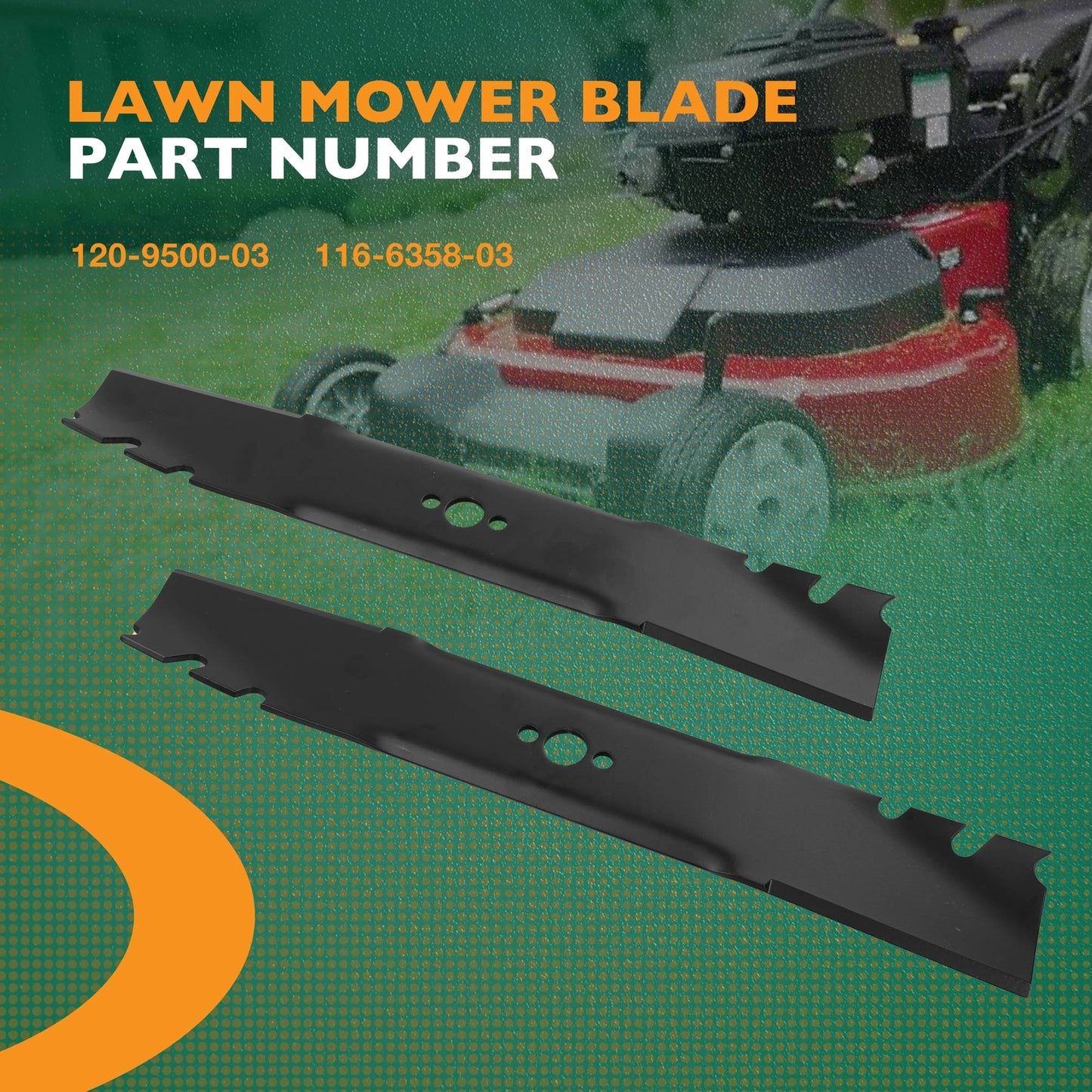 4x 120-9500-03 Lawn Mower Mulching Blades For Toro Exmark ECKA30 22205TE 20120