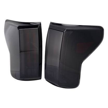 Left+Right LED Tail Lights For Toyota Tundra 2007-2013 Black Housing Smoked Lens