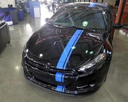 6" OFFSET VINYL RALLY STRIPE RACING STRIPE KIT + BONUS KIT For DODGE DART