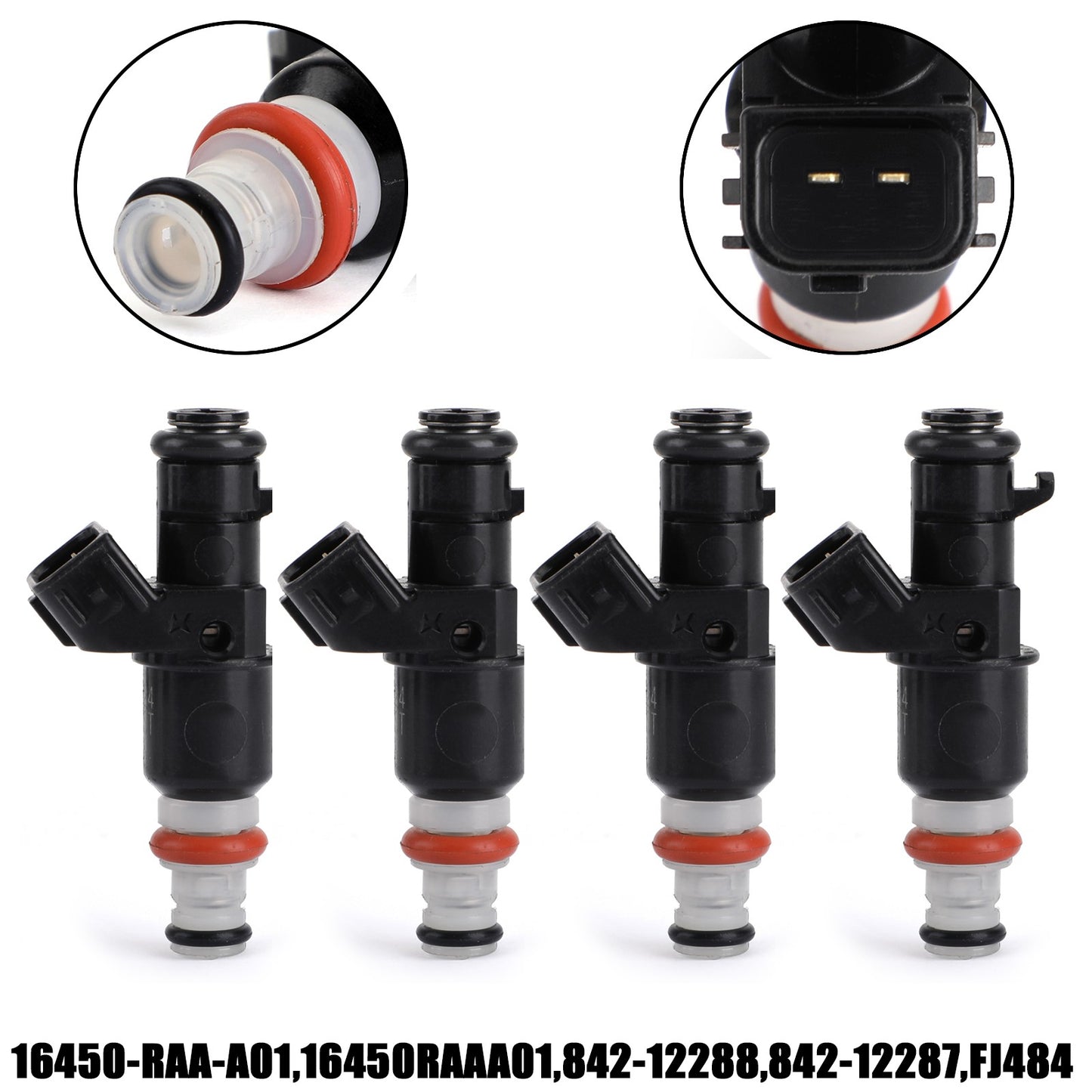 ??4PCS Fuel Injectors For 2003-2007 Honda Accord 2.4L 16450RAAA01 16450-RAA-A01
