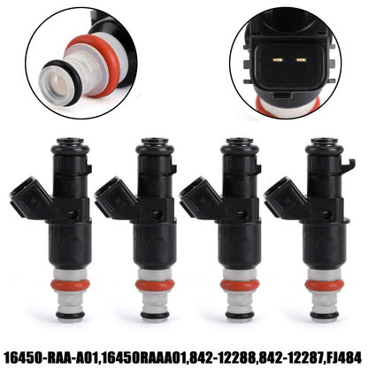 ??4PCS Fuel Injectors For 2003-2007 Honda Accord 2.4L 16450RAAA01 16450-RAA-A01
