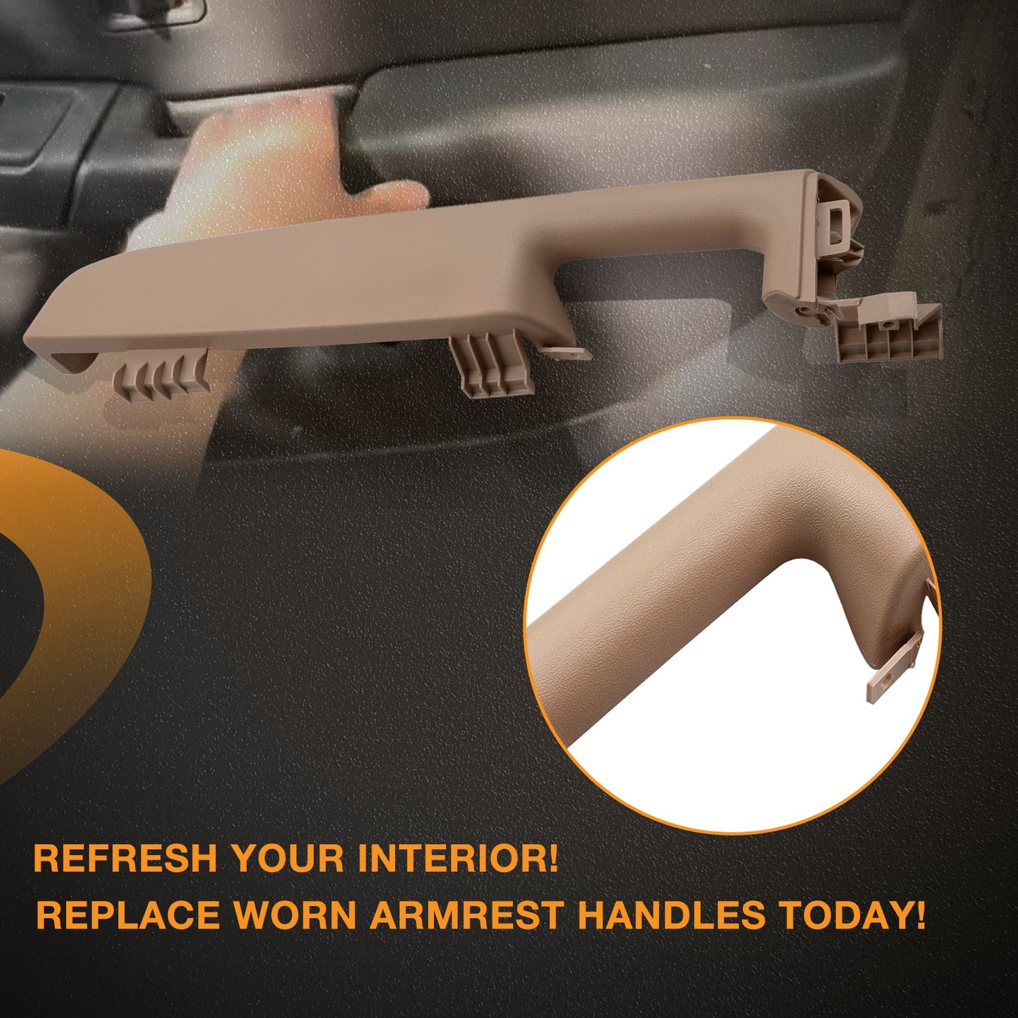 Door Armrest Handle Front Passenger Side For 1999-06 Chevy Suburban GMC Cadillac