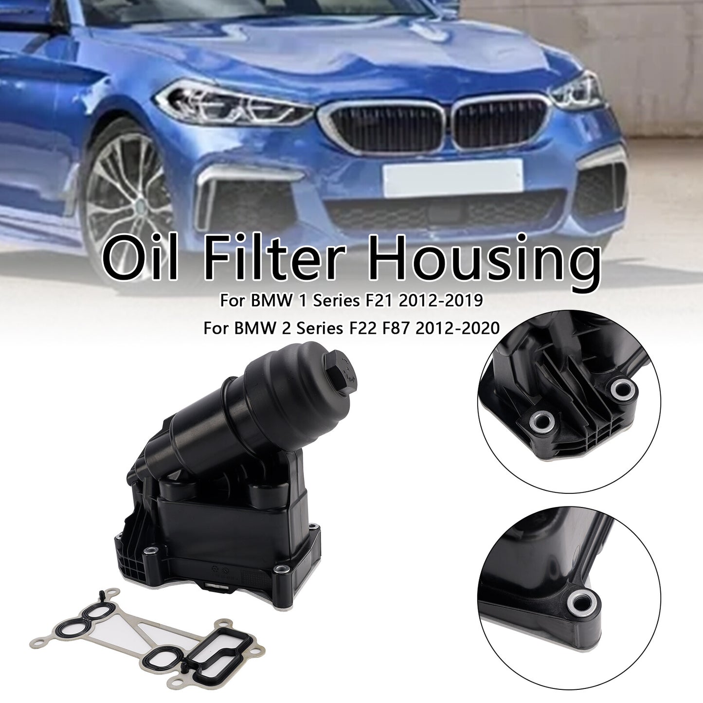 Oil Filter Housing 7800066 Fit BMW F20 F21 2011-2019 F22 F87 2012-2020 E90