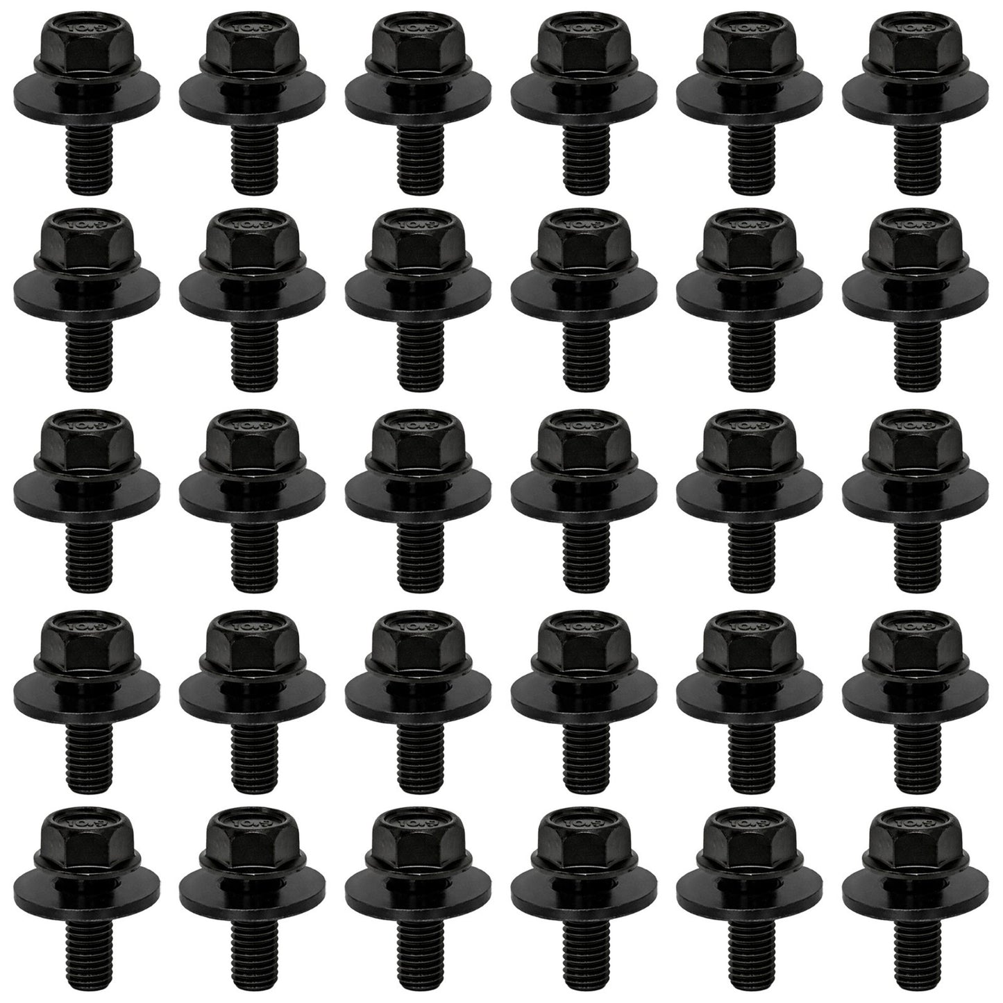 M6-1.0 x 15mm Fender Liner Headlamp Assembly Screws Bolt for Mazda - 9GG600616T