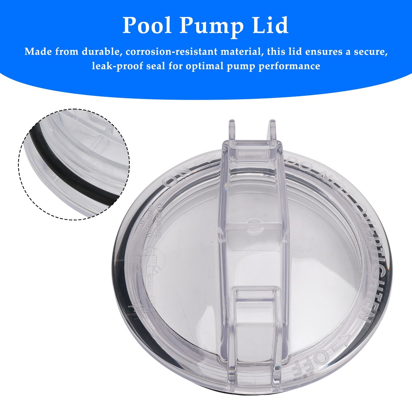 For CMP 25304-000-020 Sta-Rite Replacement Dura Glass Pump Lid C3-139P1