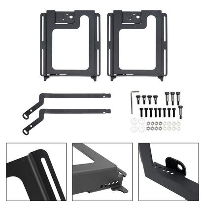 2 Pack Utv Seat Bases Lower&Recline Kit For Polaris Rzr 800/900 1000 Xp Turbo
