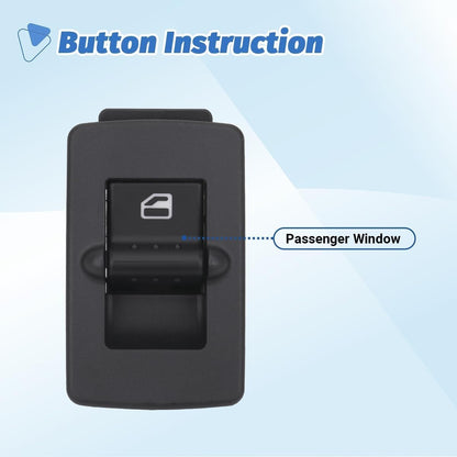 Fits 1998-2010 Volkswagen Beetle Power Window Switch and Passenger Side Switch
