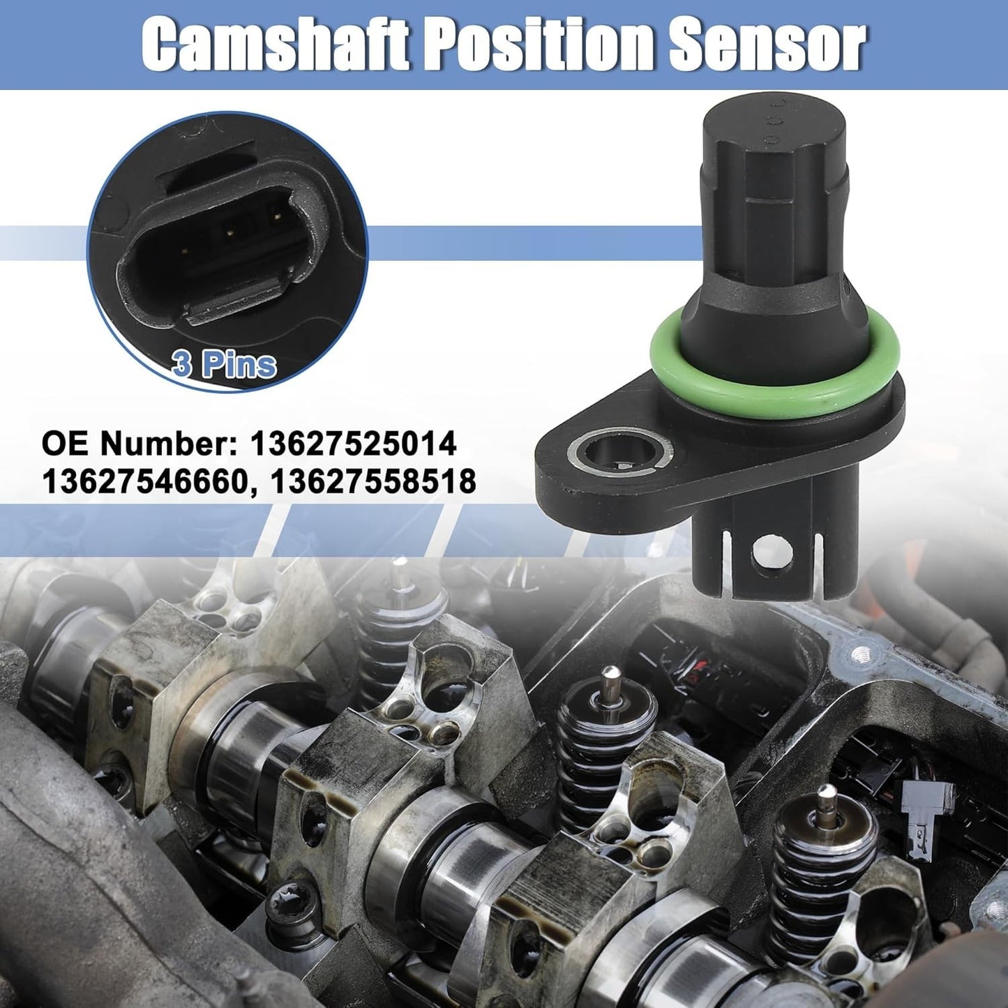 2X Cam Camshaft Position Sensor CPS For BMW 128i 135i 325xi 328i 328xi 330i 3.0L