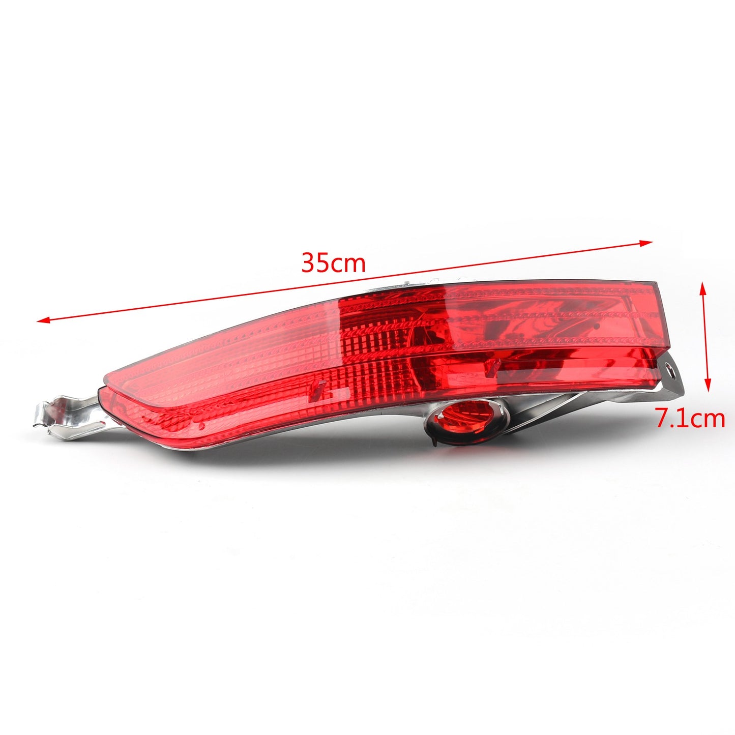 1Pair Red Rear Fog Lamp Bumper Cover Reflector For VW Touareg 2011-2014