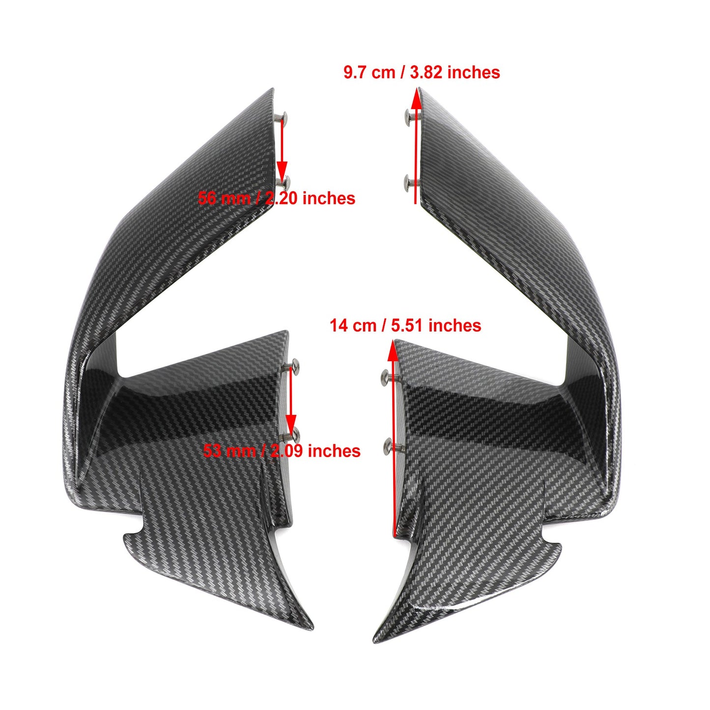 Front Spoiler Wind Winglets Fairing fit for BMW S1000RR 2019-2022 2021 2020 20