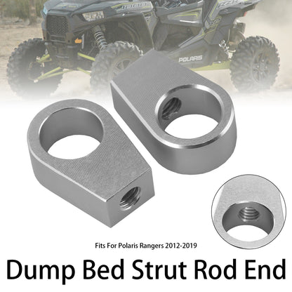 2PCS CNC Aluminum 6mm Dump Bed Strut Rod End For Polaris Rangers 2012-2019