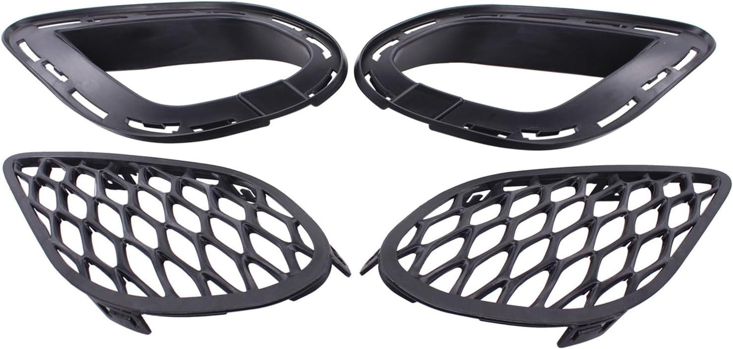 Bumper Fog Light Bezel Cover For Dodge Charger 2015-19 Set of 4 Left&Right Side