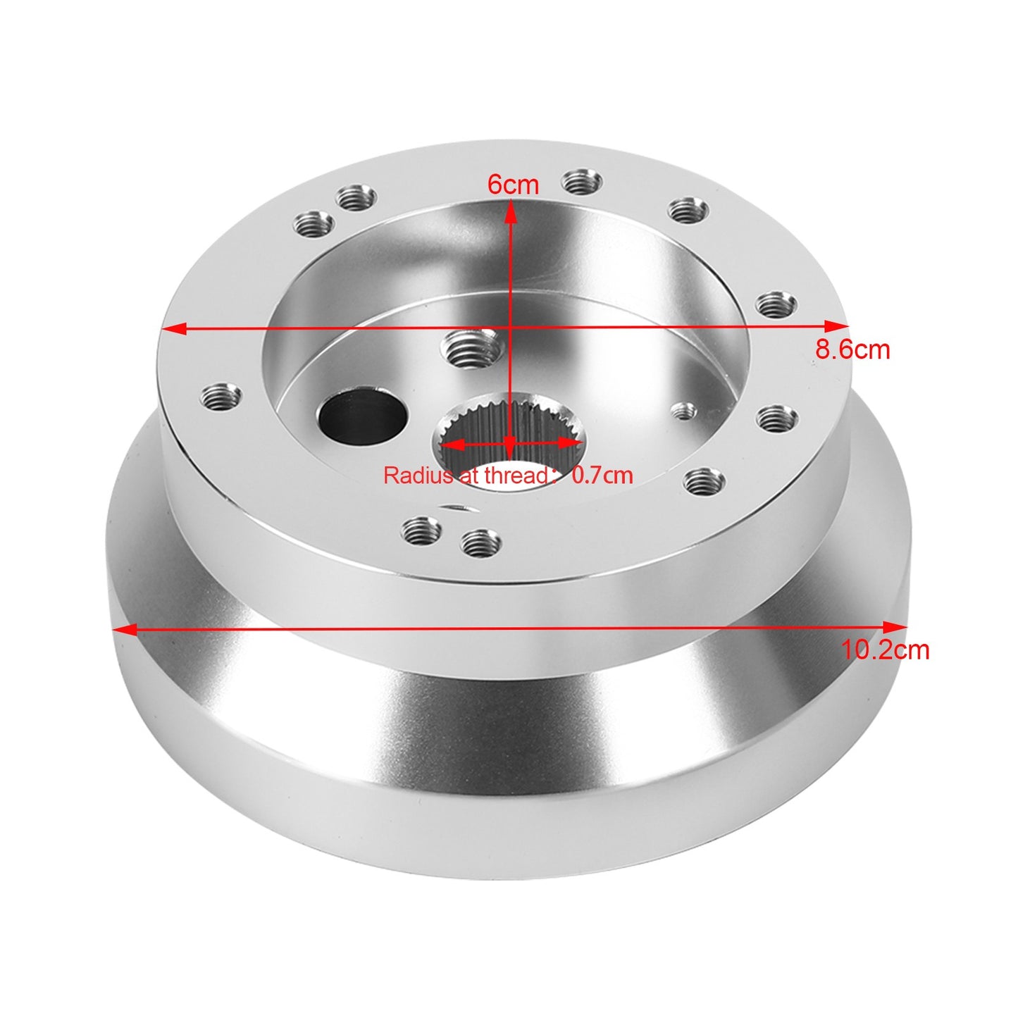 5&6 Hole Steering Wheel Polished Short Hub Adapter Kit NEW For Ididit GM Chevy
