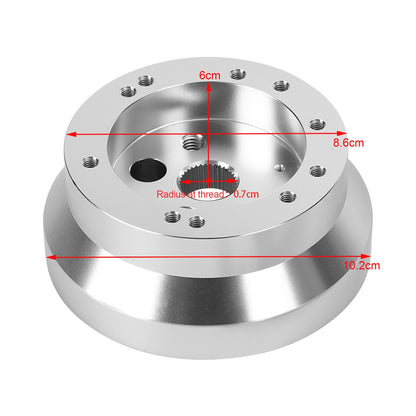 5&6 Hole Steering Wheel Polished Short Hub Adapter Kit NEW For Ididit GM Chevy