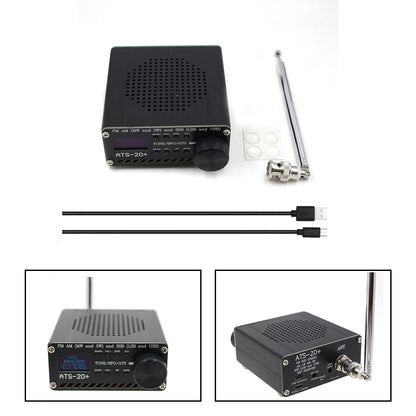 Upgraded ATS-20+ Radio Receiver FM AM (MW & SW) SSB (LSB & USB) With Battery