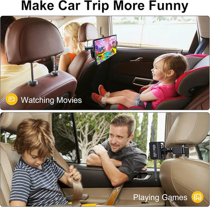 Car Seat Headrest Mount 360?? Tablet iPad Holder 4.7"-12.9" Universal