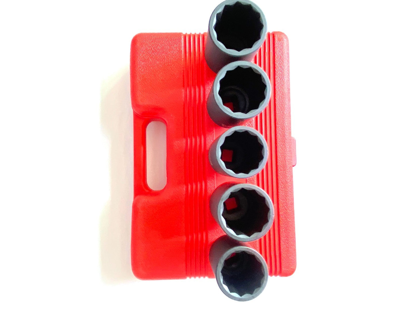 1/2'' Drive 12 POINT 5pcs Deep Spindle Axle Nut Socket Set 30 32 34 35 36mm