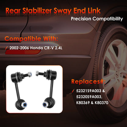 Rear Left ＆ Right Stabilizer Sway Bar End Links For 2002-2006 Honda CR-V K80369