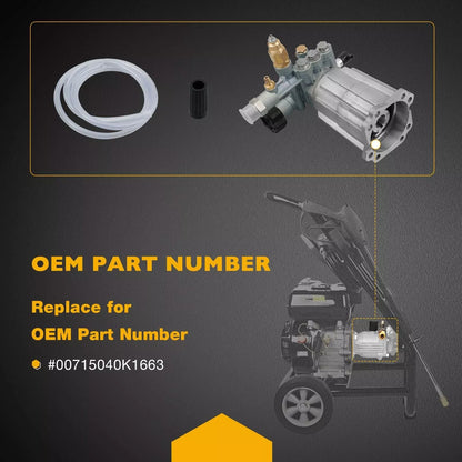 2.2 GPM 2400 PSI Axial Cam Pressure Washer Water Power Pump For 0H9565 0K1663